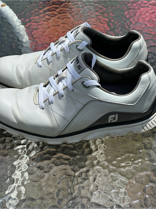 FootJoy Pro SL Golf Shoes White Gray Spikeless Men’s 10M Style 53267 Waterproof